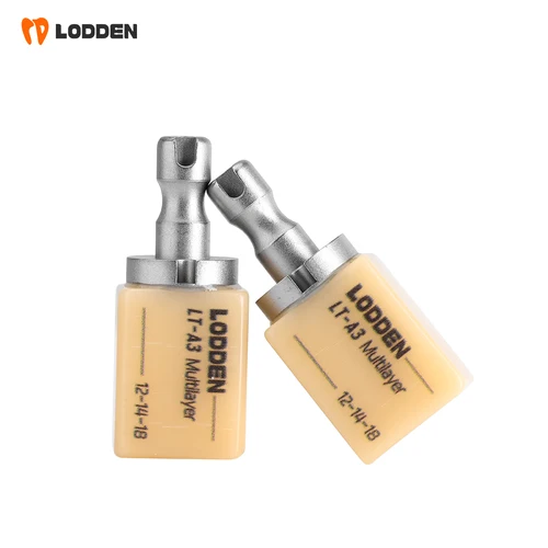 Imagen 2 del producto 5 uds Lodden Dental cerámica híbrida multicapa compuesto bloque de cerámica C14 18*14*12mm 80% cerámica + 20% Material de resina