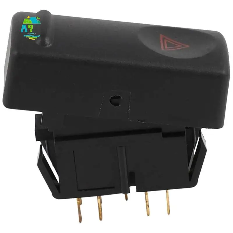 Botão interruptor de luz indicadora de advertência de perigo A09E para Renault 19 MK2 II R19 1992-2001 7700817335