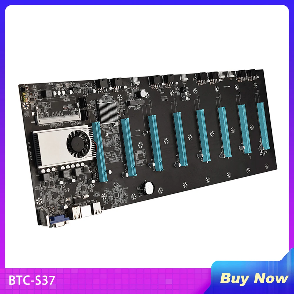 Mining Machine Motherboard For BTC-S37 Support VGA Compatible A08 21 Dropship 8 16X Graph Card