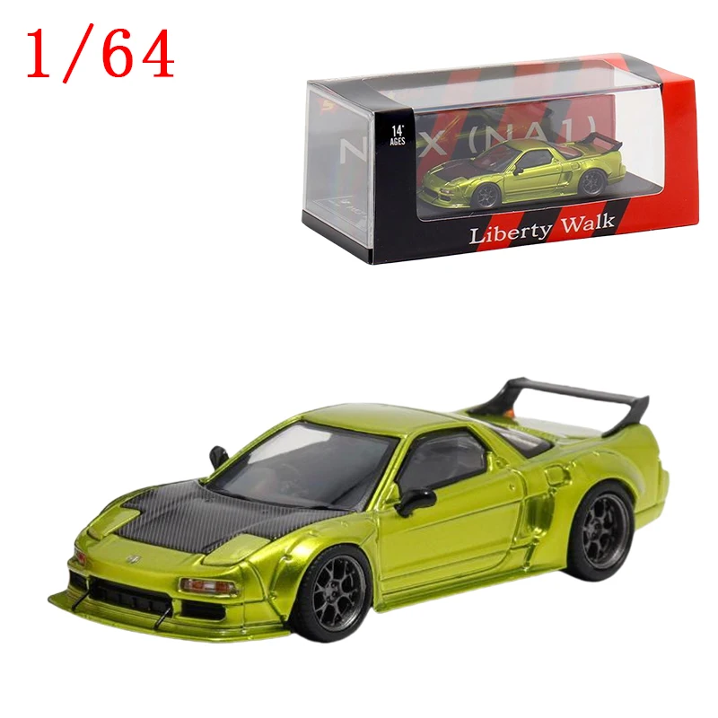 Diecast 1/64 Scaleรุ่นรถHonda NSX NA1รถรุ่นLBWK Honda Playยานพาหนะของเล่นสําหรับชายกล่องต้นฉบับ