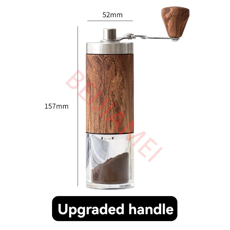 BEIJIAMEI 手動コーヒーグラインダー高品質ハンドコーヒーミルセラミック粉砕コア付き
