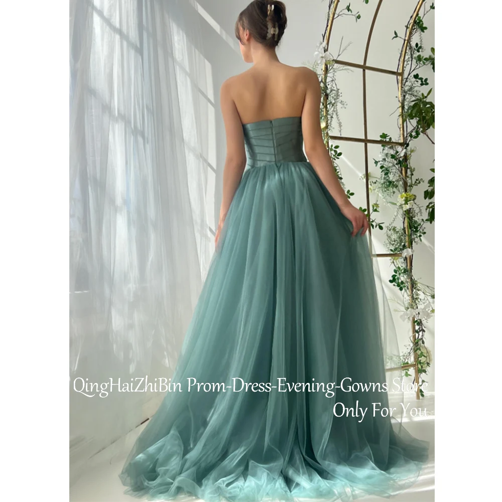 Customized Elegant Long Prom Dresses for Special Occasions Tulle Sweetheart Side Slit Woman Evening Party Gala Gowns 2025