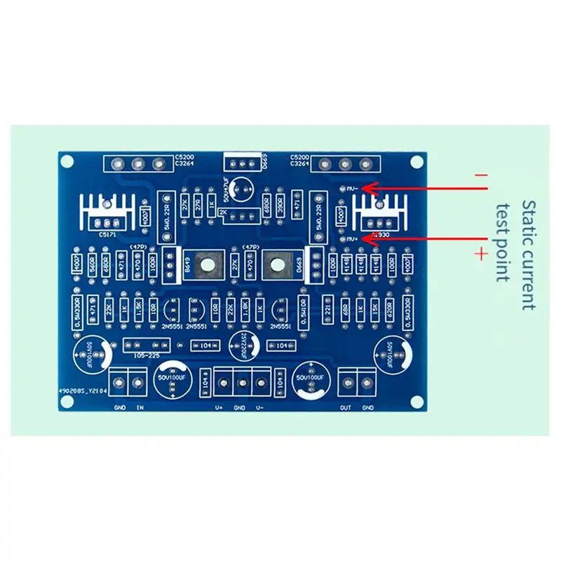 A73E-2SC3264 HIFI 120W Power Amplifier Board Refer To The Golden Voice Route Fully Symmetric Fully Complementary Durable