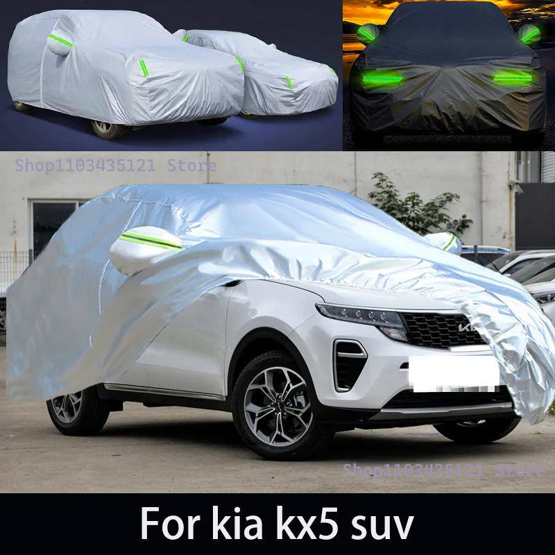 

For kia kx5 suv Outdoor Protection Full Car Covers Snow Cover Sunshade Waterproof Dustproof Exterior Car accessories