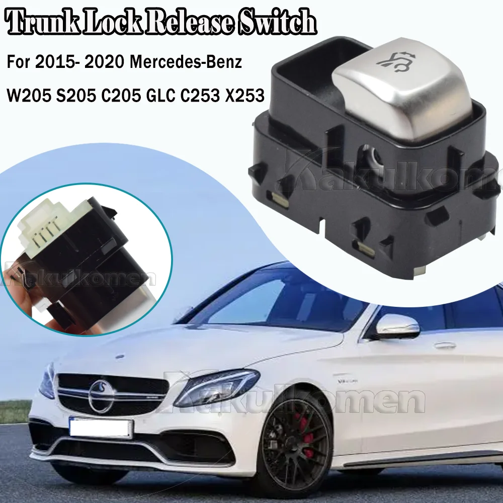 New High Quality Car Accessories Tailgate Switch 4pins  A2059051713 For Benz C W205 S205 Wagon C205 Coupe GLC C253 X253 GLC 2017