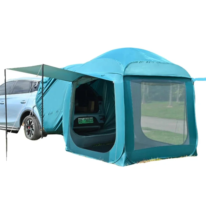 Car tail tent automatic erection self-driving outdoor camping sunshade canopy sun protection rain and mosquito repellent