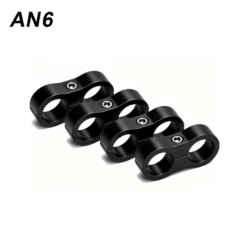 4-teiliges Aluminium-Leitungstrenner-Set Universeller Billet-Öl-, Kraftstoff- und Wasserschlauch-Trenner-Klemme Passend für AN4 AN6 AN8 AN10 – Detail 16