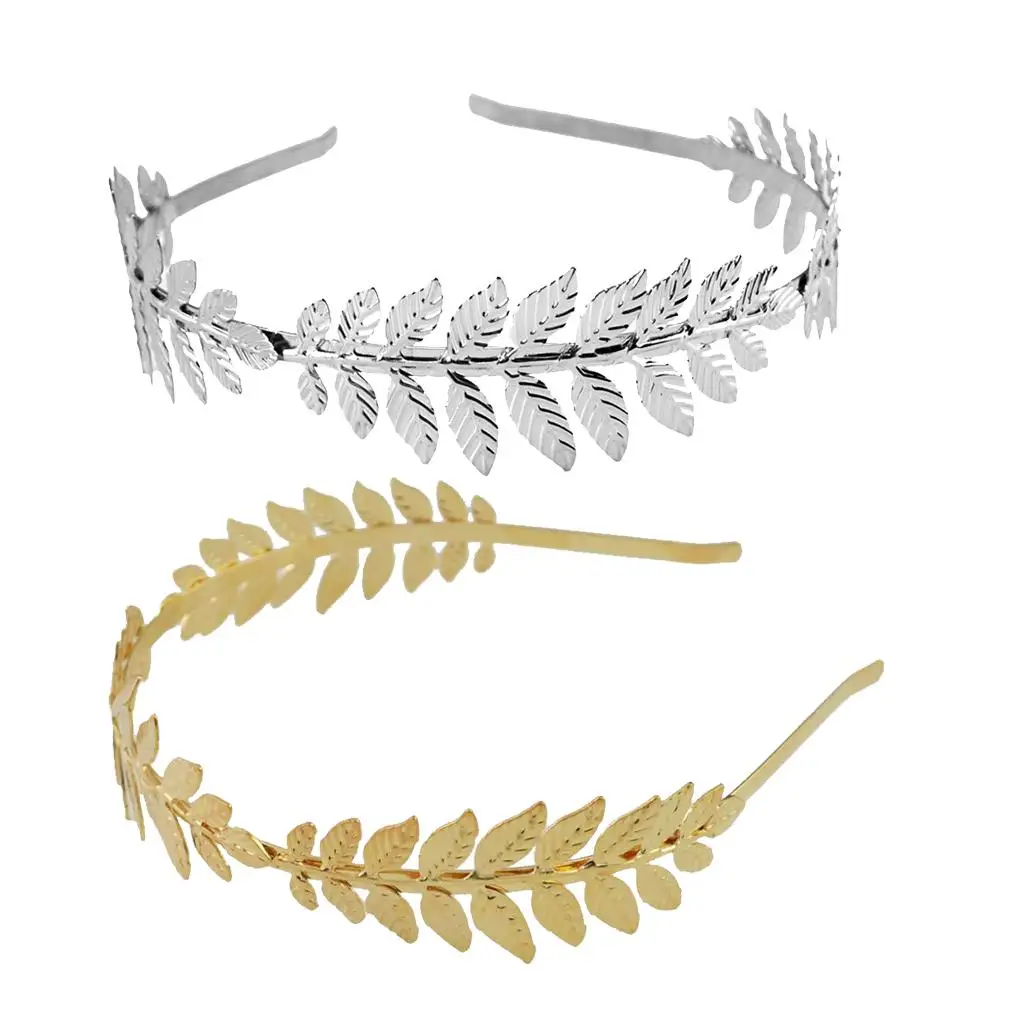 Bohemian Vintage Leaf Branch Dainty Bridal Hair Crown Head Dress Alice Band Tiara Headdress Party Prom Headdress