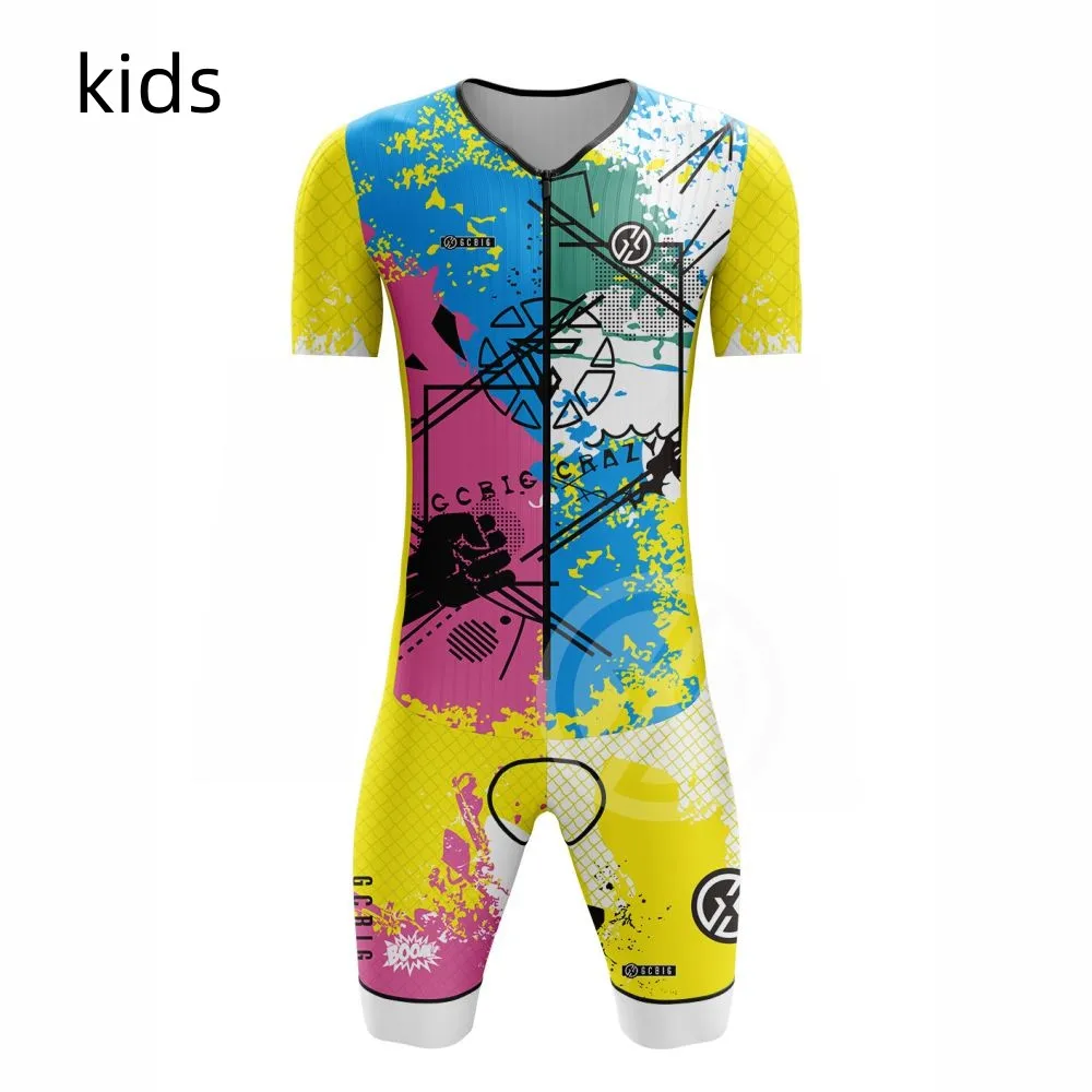 Bambini/bambini pattinaggio Speedsuit pattini a rotelle abbigliamento in linea Skate Race Quick Dry Skinsuit Patines Performance Apparel