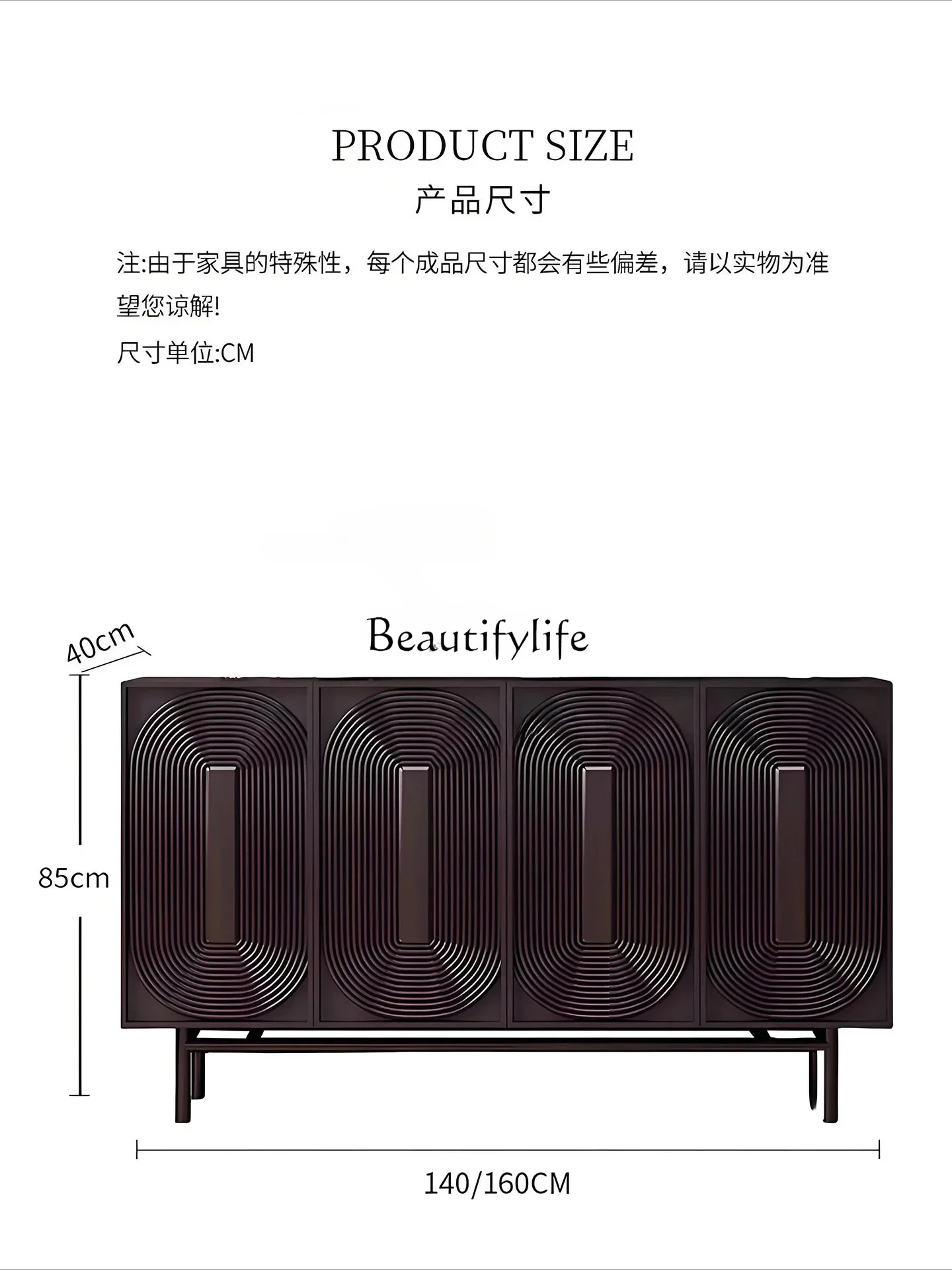 Decoración hogar solid wood dining side cabinet American simple storage light luxury carved entrance cabinet