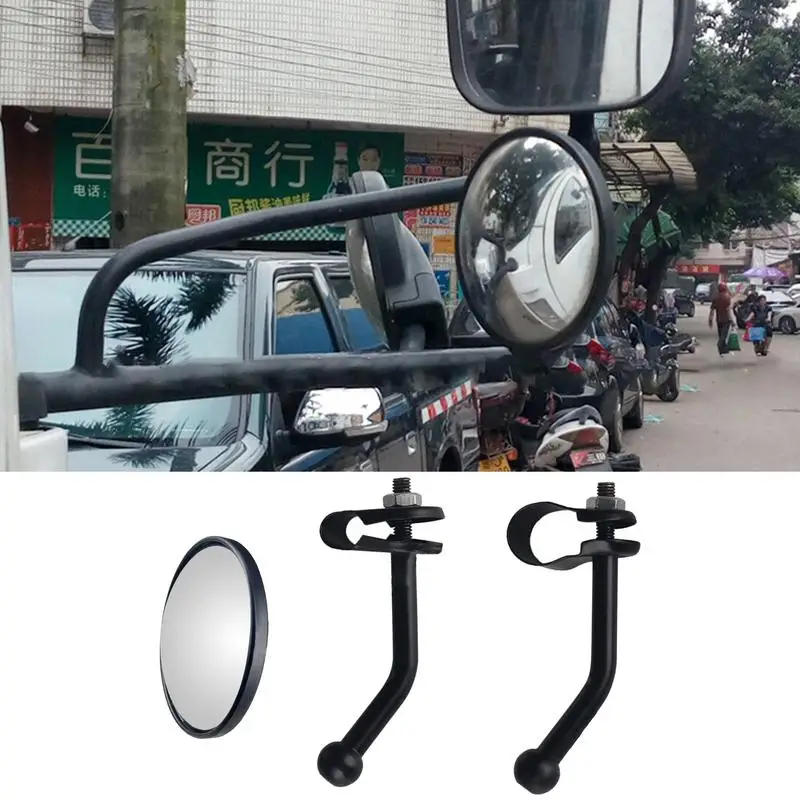 Truck Blind Spots Mirrors High Definition Wider Vision Rearview Convex Assist Mirrors Easy Installation Reverse Assist Supplies