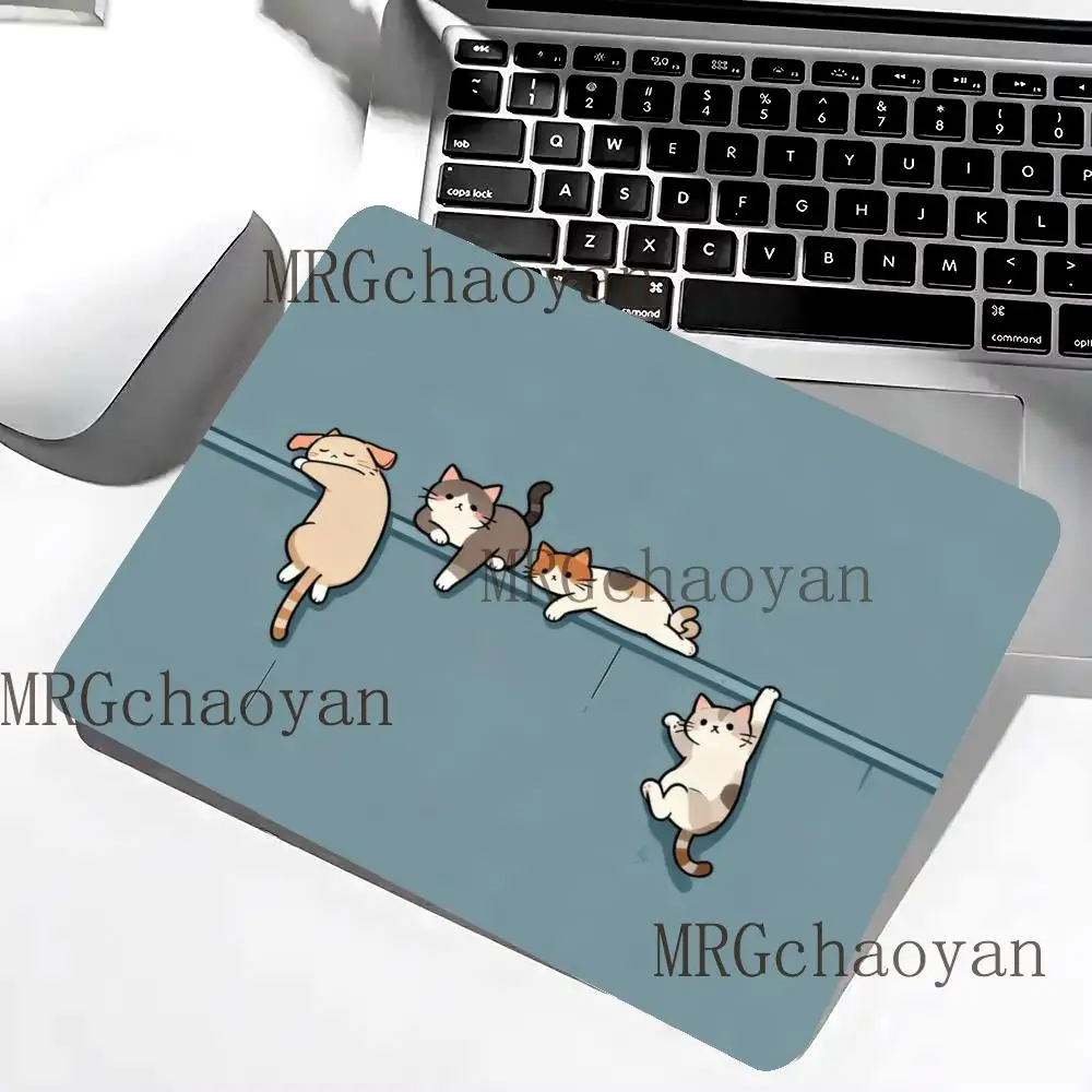 Small mouse pad rubber anti-slip portable laptop mousepad durable desk mat office gaming accessorys Cute Cartoon Multi Cats
