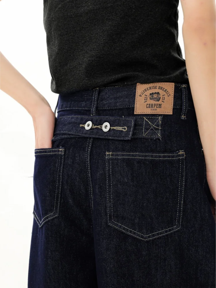 

Men's Wide Leg Jeans Spring Autumn Straight Loose Micro Flare Long Pants American High Street Clean Fit Trousers
