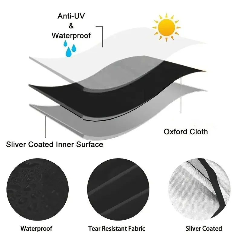 غطاء كرسي متحرك كهربائي مقاوم للماء - واقي سكوتر متين للسفر في الهواء الطلق، قطعة واحدة