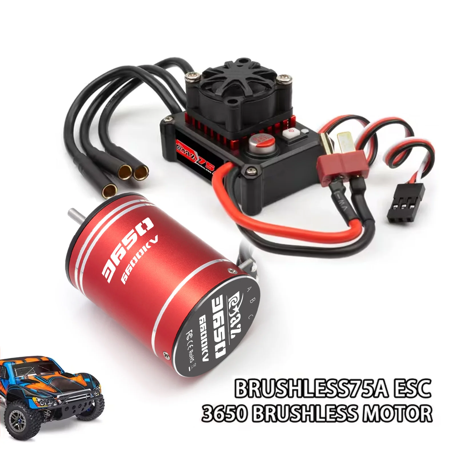 Alomejor Kit Moteur Brushless 2838 5800KV + ESC 35A Pour RC 1/14 1/16 – Voiture, Drone, Bateau – Puissant Et Robuste