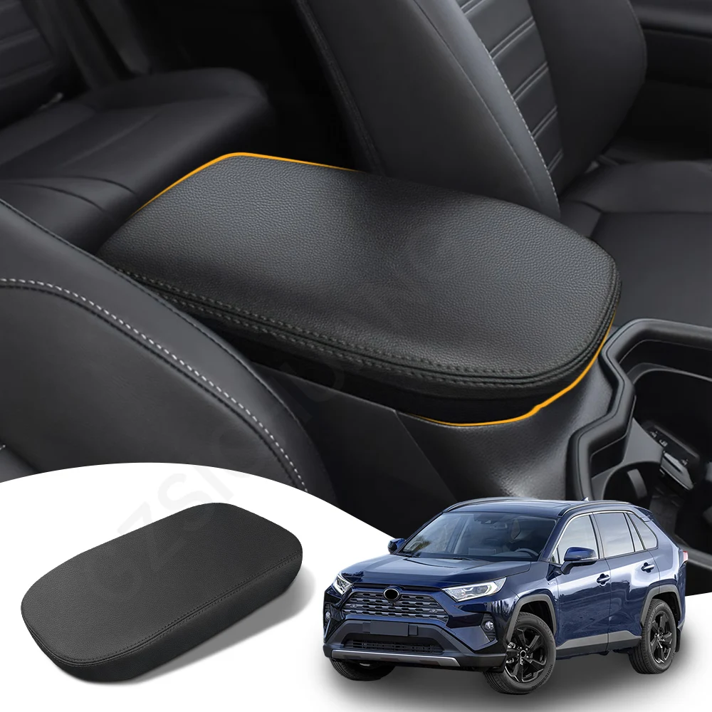 

For Toyota RAV4 MK5 5 V 2019 2020 2021 2022 2023 2024 Accessories Armrest Box Cover Center Console Pad Leather Protector Covers