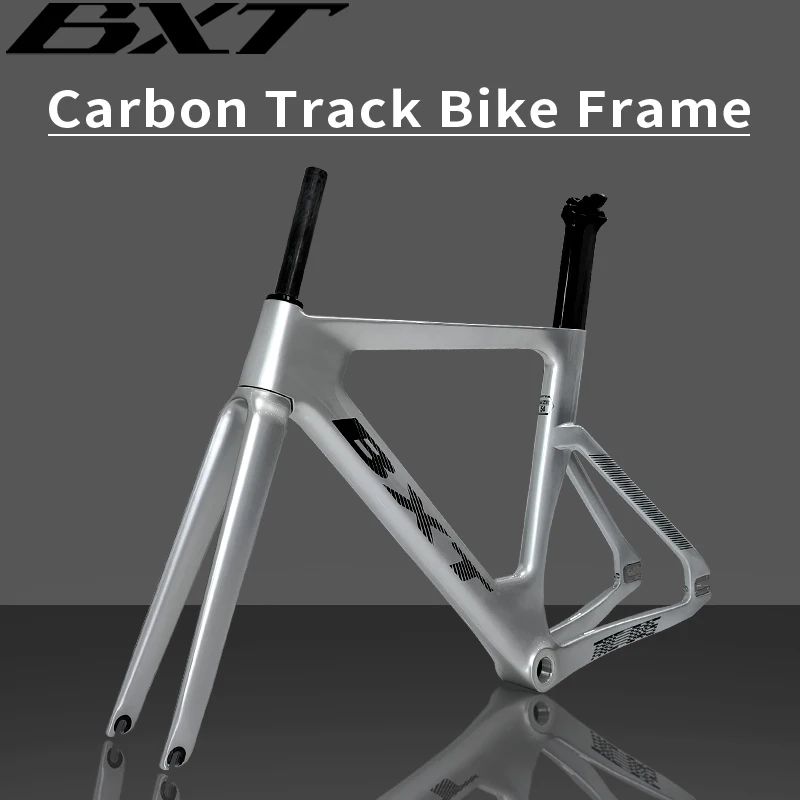 BXT Carbon Track Frame Carbon BSA Fiber Racing Tracking bike Frameset Fixed Gear bike frame 120*9mm rear tail hook Bicycle Parts