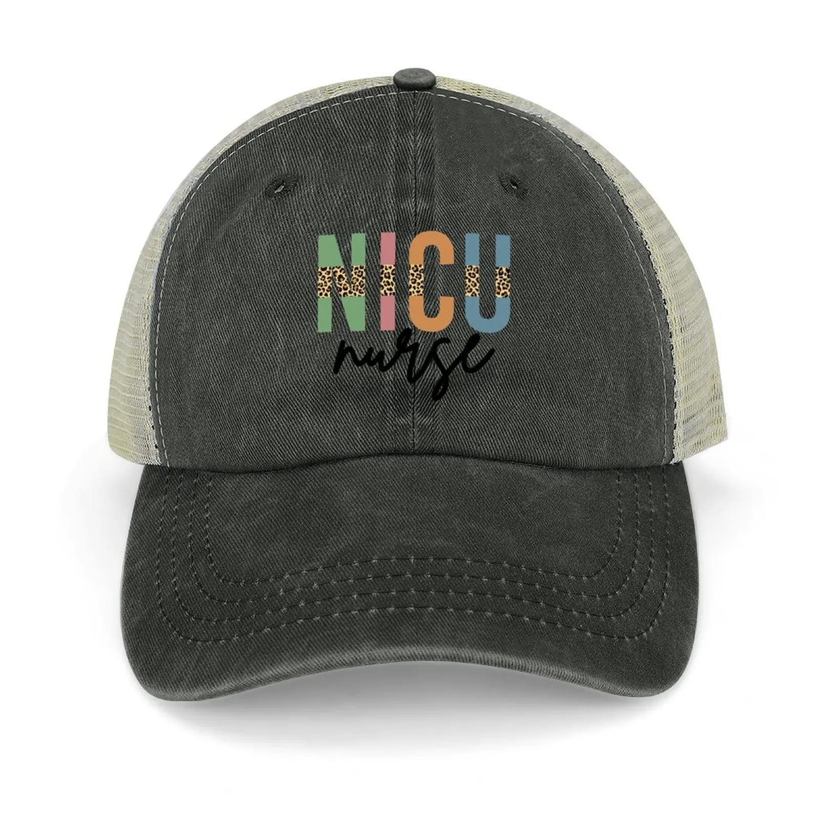 

NICU Nurse Cheetah print typography | Neonatal ICU Nursing | NICU Nurse appreciation gifts Baseball Cap