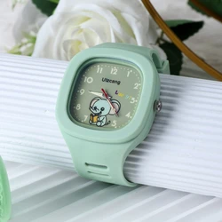 Children's Watch Square Quartz Watch Night Light Sports Student Cartoon Watch