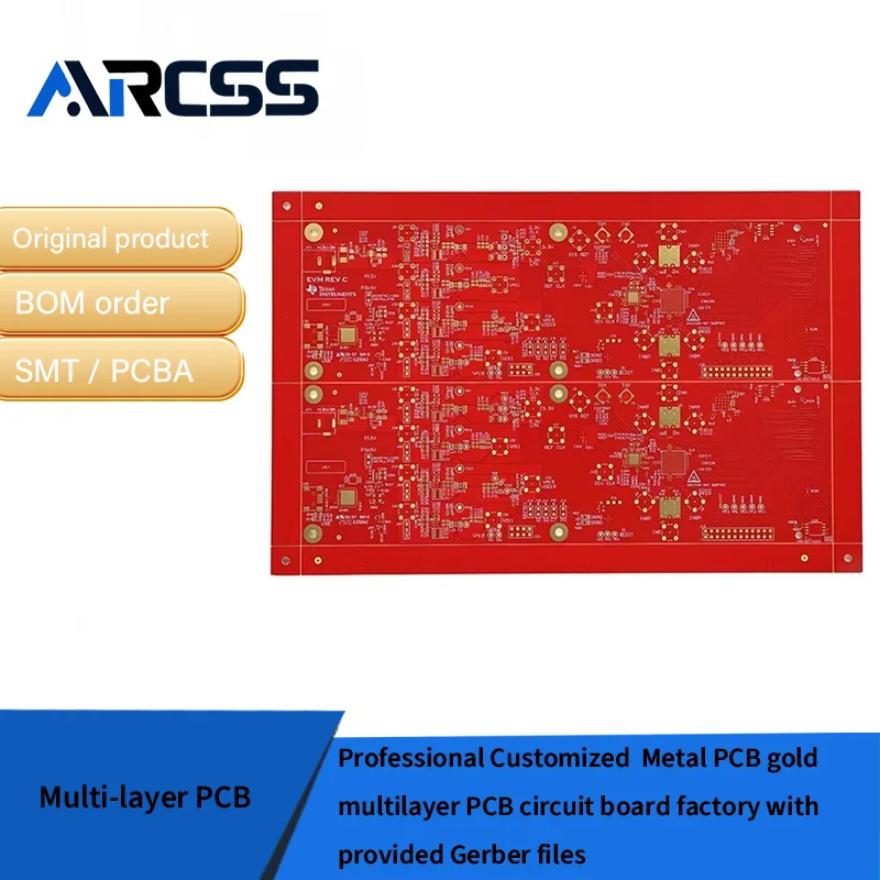 Professional Customized  Metal PCB gold multilayer PCB circuit board factory with provided Gerber files