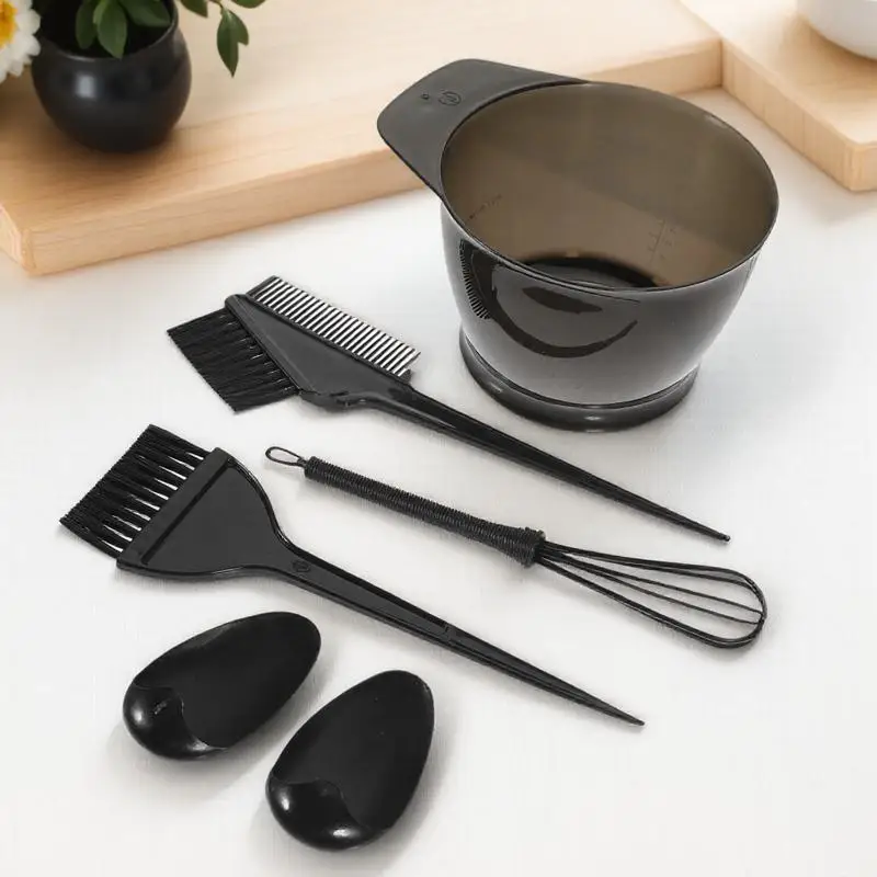 5Pcs Hair Coloring Kit Durable Tinting Bowl No Hassle Experience Washable Reusable Perfect for Salon Home Hair Dye Kit - Image 6