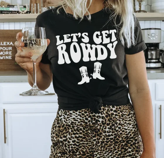 Country Bachelorette Party Shirt, Retro Cowgirl Brides, Last Rodeo, Short Sleeve Top Tees, O Neck, 100% Cotton, Y2K Goth DstressShipping