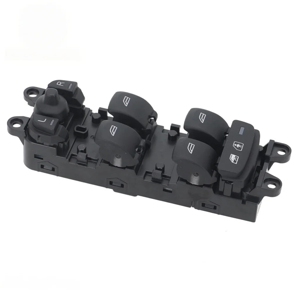 Front Left Switch Power Window Switch For Daily Driving Black Polycarbonate Material Upgraded Internal Components