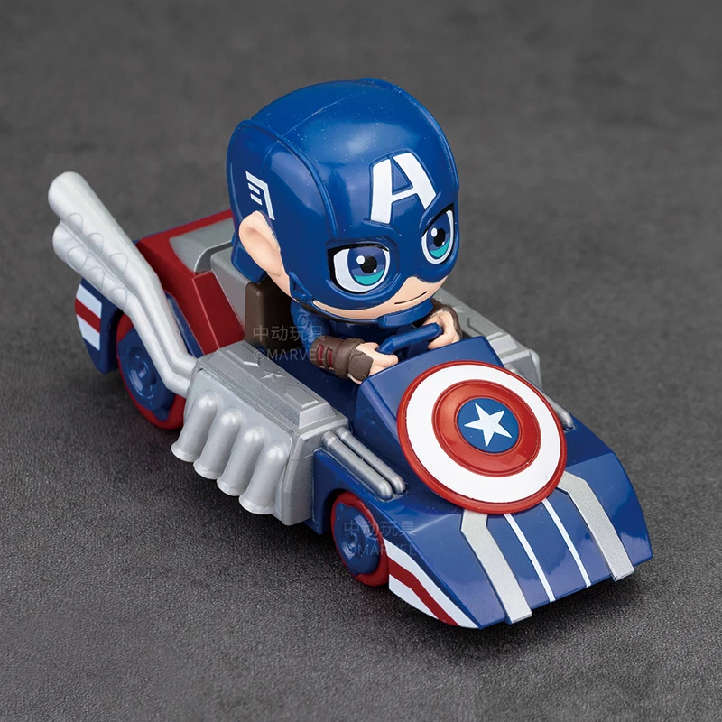 

Marvel New Avengers Series Blind Box Figure Hulk Captain America Iron Man Kart Model Collectibles For Boys Mystery Birthday Gift