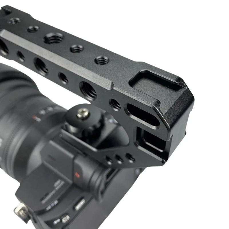 DSLR 카메라 상단 핸들, 미러리스 카메라 핸들, 콜드 슈 어댑터 브래킷, 다기능 확장 핸들 액세서리