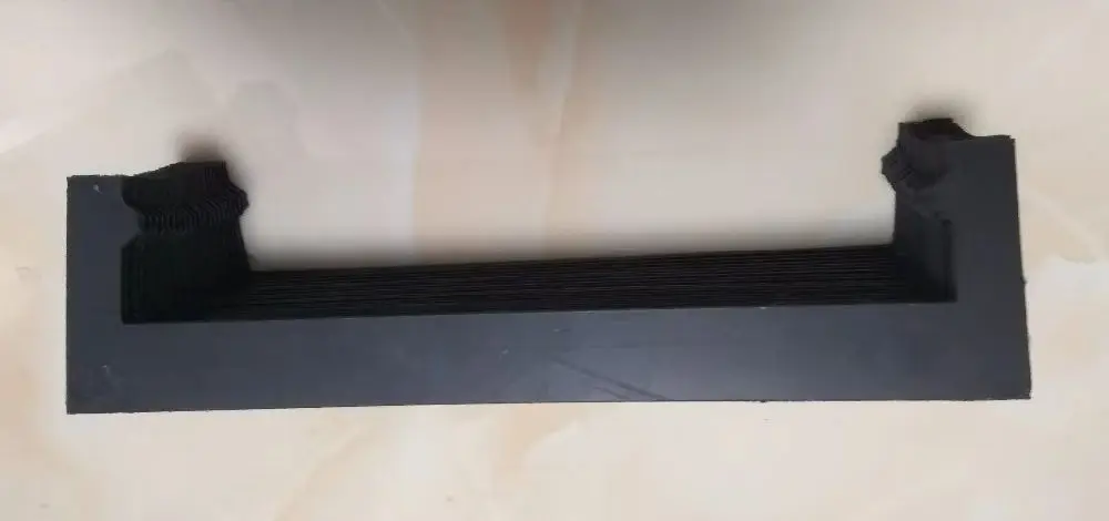 Accordion guide rail protection ,width392mm x height72mm x Lmax750mm