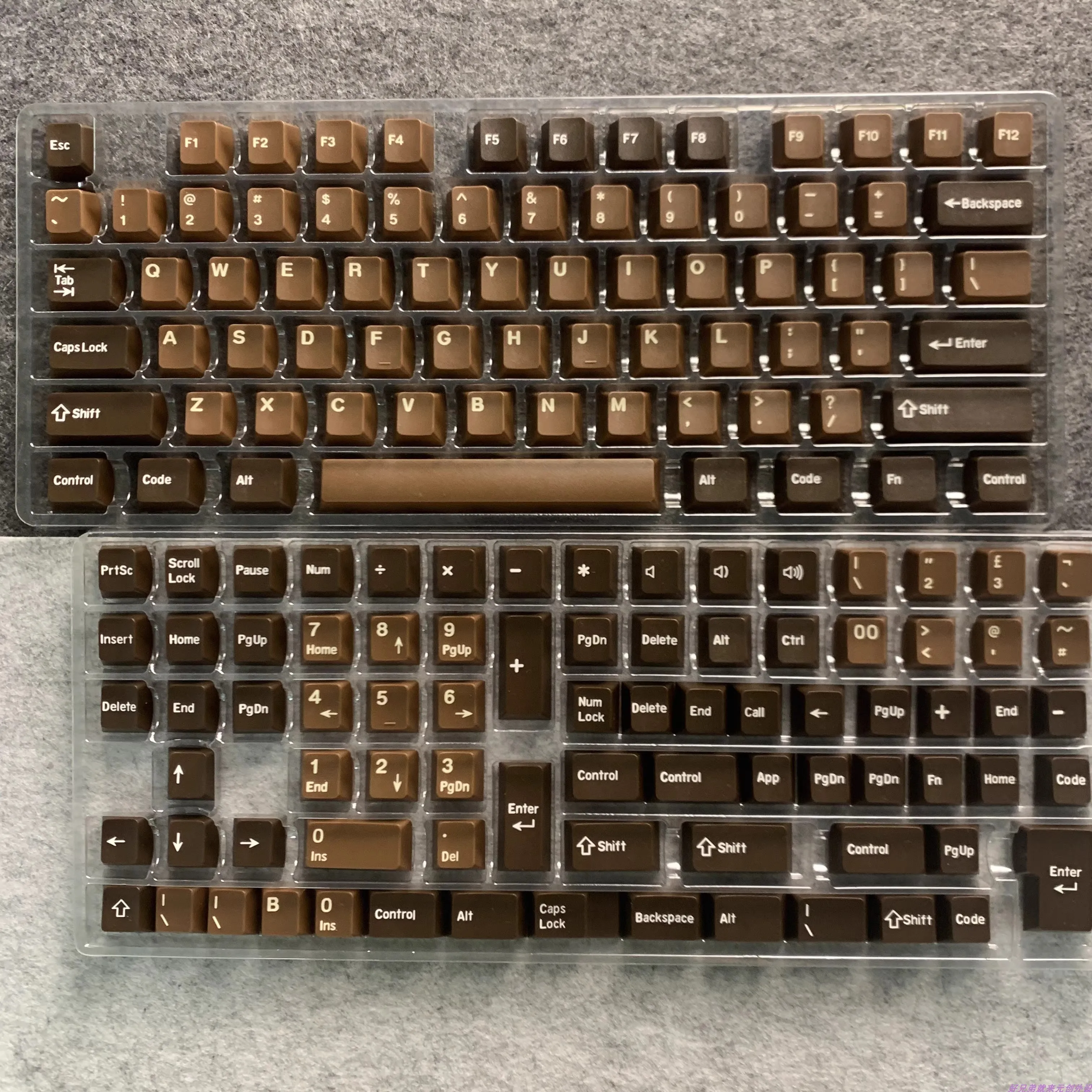 148 keys Chocolate Simplicity Keycaps PBT Dye Subbed Key Caps Cherry Profile Keycap With 2.25U 2.75U 3U 7U Spacebar ISO Enter
