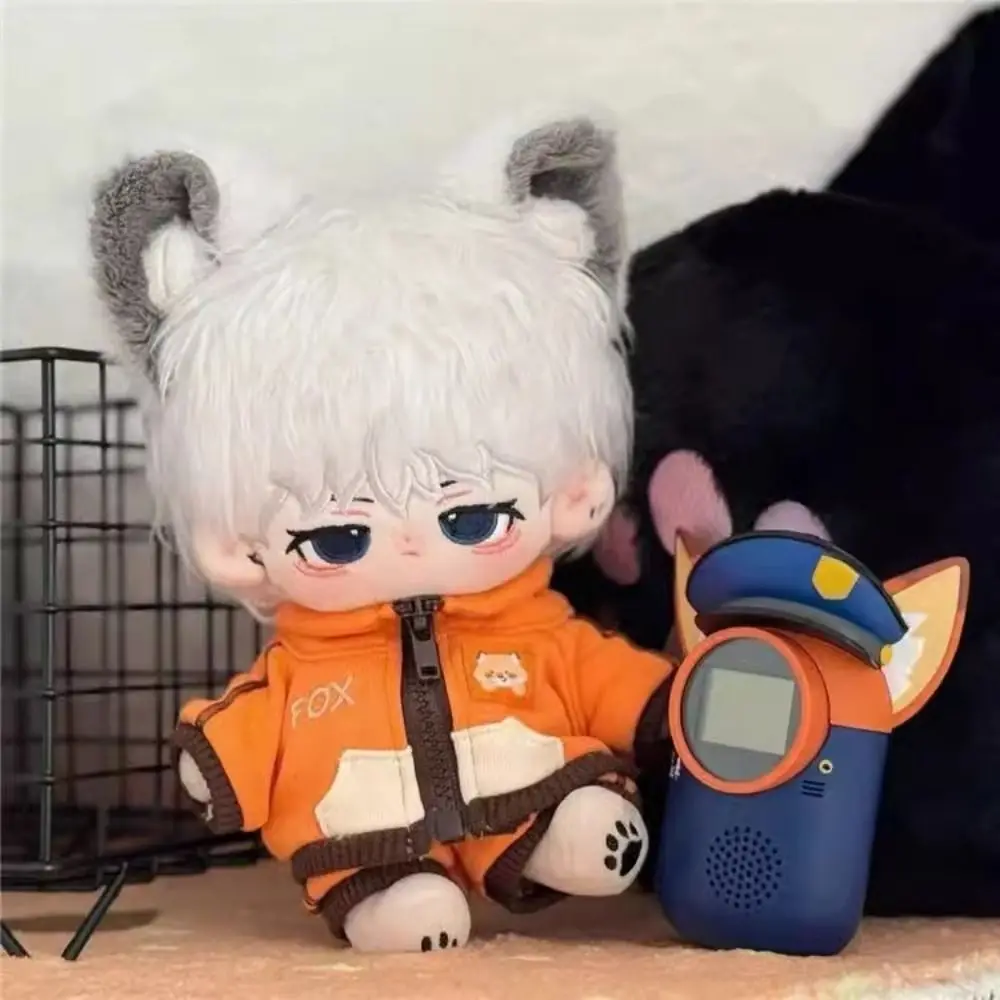 Casual Outfit Little Fox and Wolf Pattern Clothing DIY Dolls Accessories 20cm Doll Clothes Cute Top Shorts Headband Suit