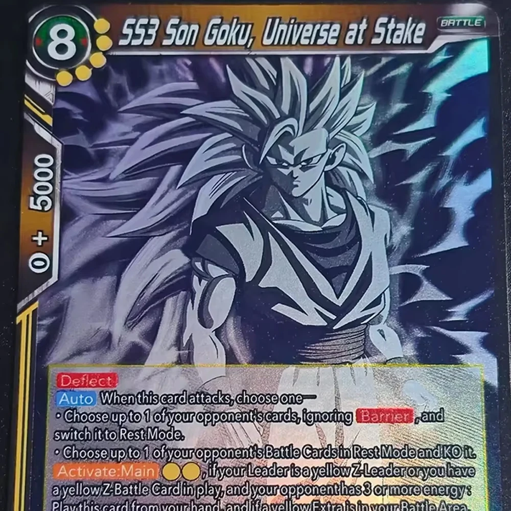 

Anime Dragon Ball Z Collection Card 553 Son Goku Universe At Stake English Version BT20-095 SR Refractive Flash Card Child Gifts