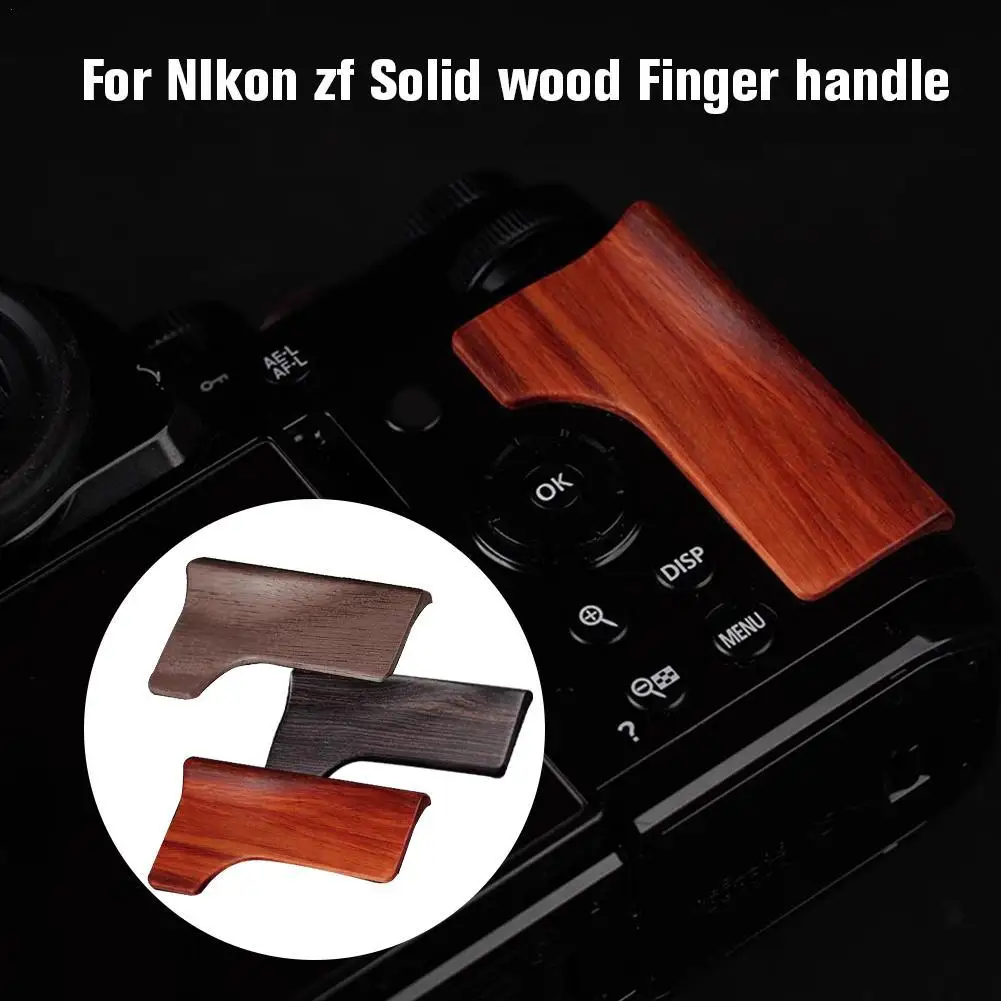 

The New Hand Grip Quick Release Plate L Bracket QR Plate For NIkon Zf Solid Wood Finger Handle Mirrorless Camera Accessory