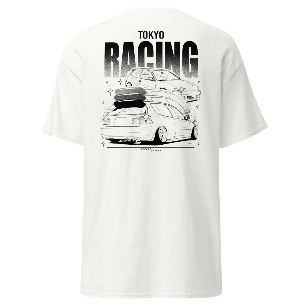 

Honda Men's and Women's T-shirt Summer Cotton Tee Honda CIVIC MK5 Short-sleeved Spring and Autumn Motorcycle Cycling Top