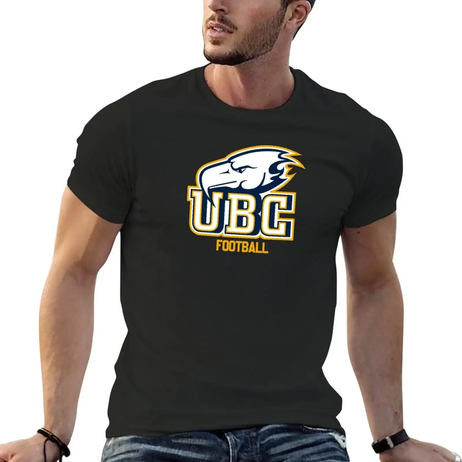 UBC Thunderbirds FOOTBALL T-Shirt Short sleeve tee anime t shirts Men's clothing