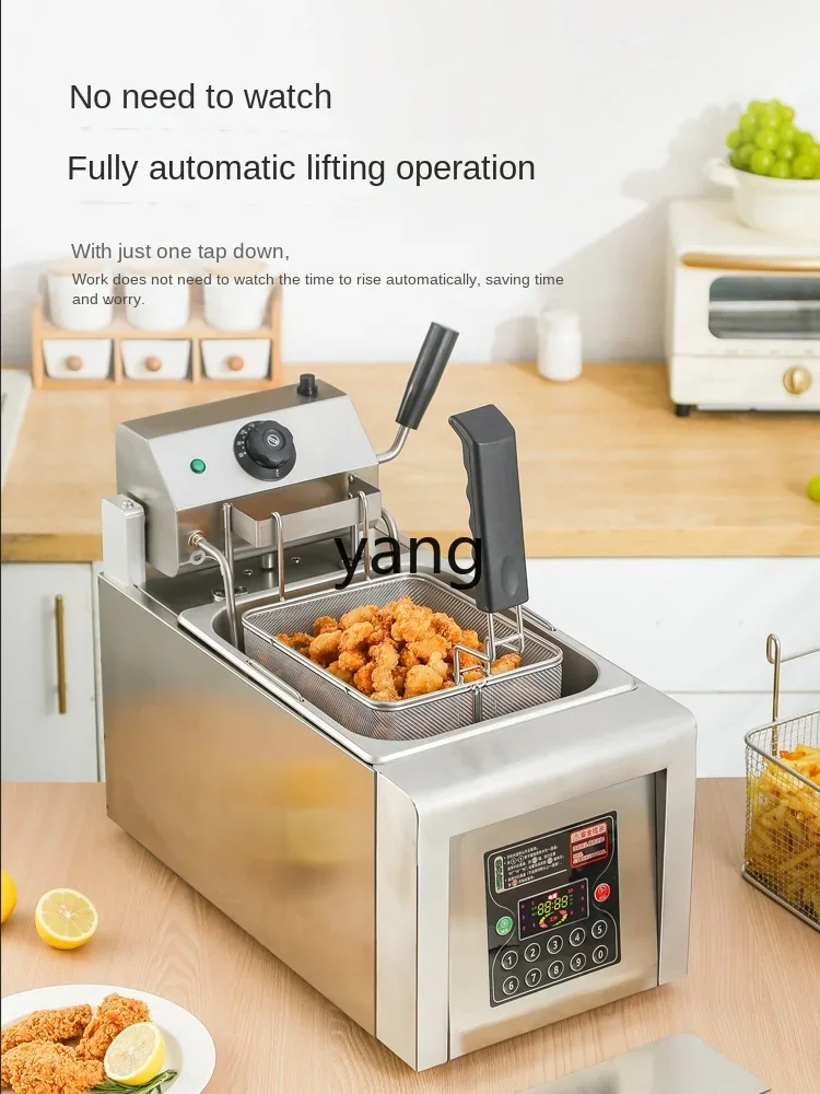 CX Fully Automatic Lifting Electric Fryer Commercial Intelligence Deep Frying Pan