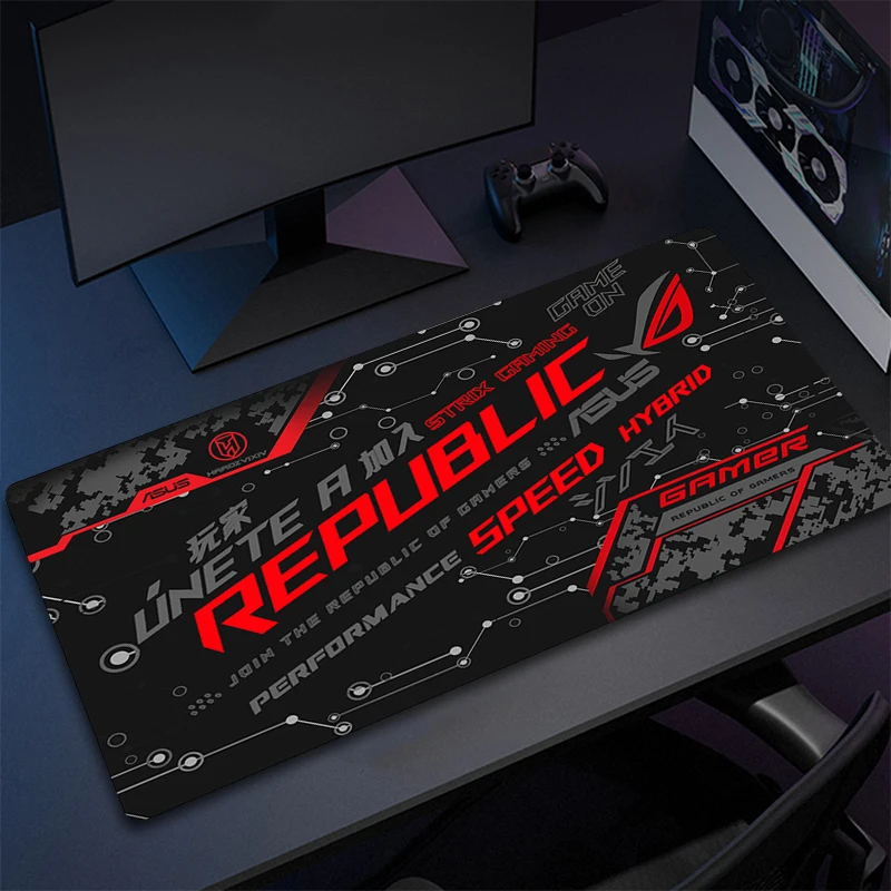 Asus Rog Mause Pad أنيمي ماوس الحصير كمبيوتر ألعاب مكتب حصيرة الماوس السجاد ملحقات الكمبيوتر ألعاب ماوس الوسادة سرعة المطاط حصيرة #2