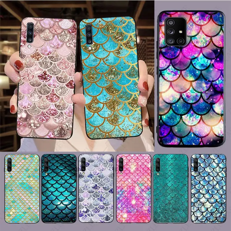 Mermaid Scales Phone Cover For samsung Galaxy A14 A53 A13 A12 A21S A30S A40 A22 A23 A32 A34 A50 A51 A52S A54 A70 A71 A73 cases