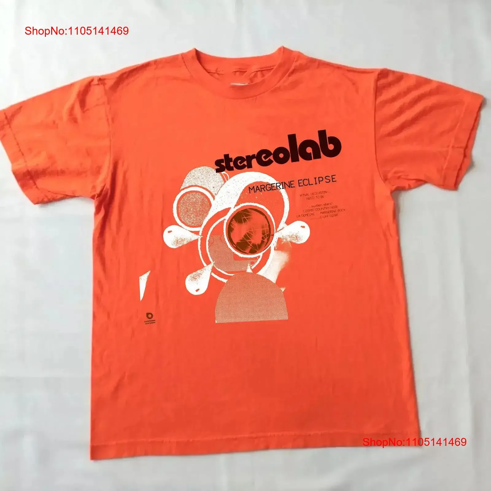

Оранжевая футболка Stereolab Band Margerine Eclipse Album, полный размер S 5XL, винтажная стираная унисекс, универсальная, повседневная, модная, дышащая