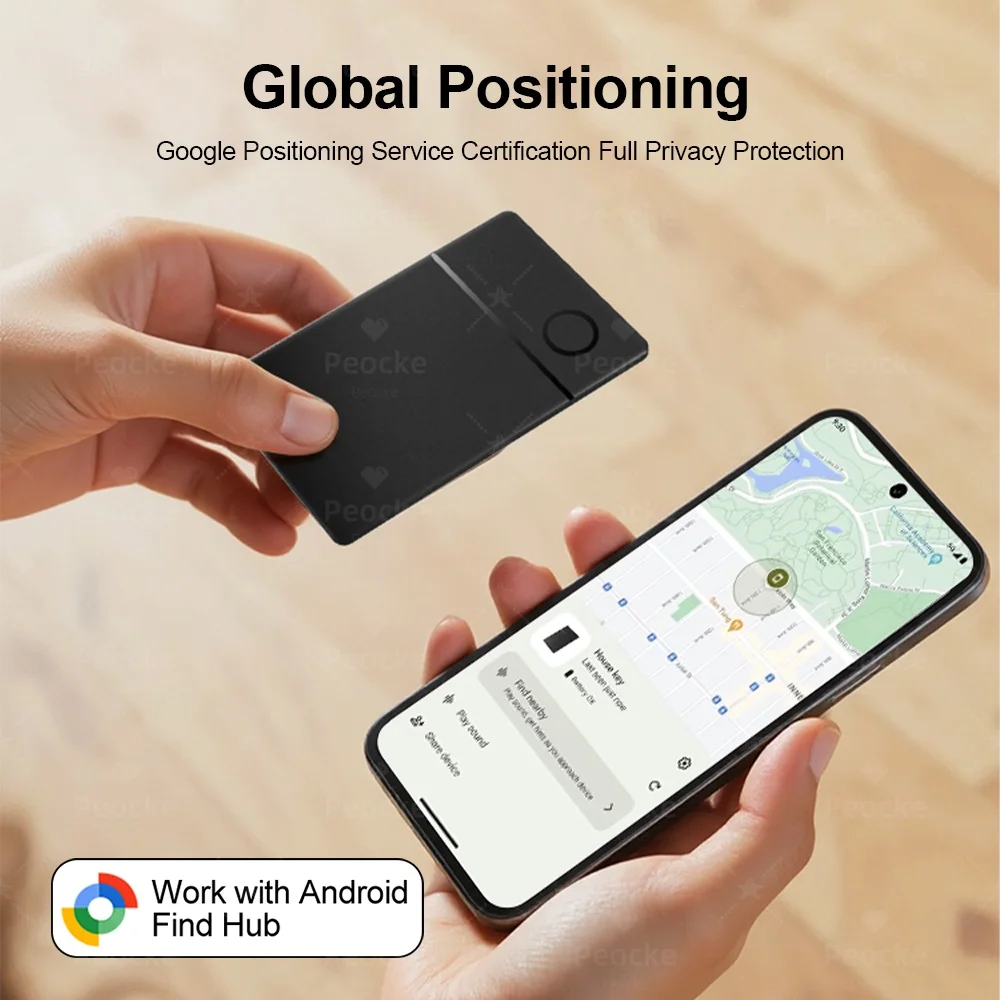 

Для Android GPS трекер смарт-карта перезаряжаемый локатор с Google Find Hub напоминание о сообщениях быстрое отслеживание кошелек бирка с защитой от потери