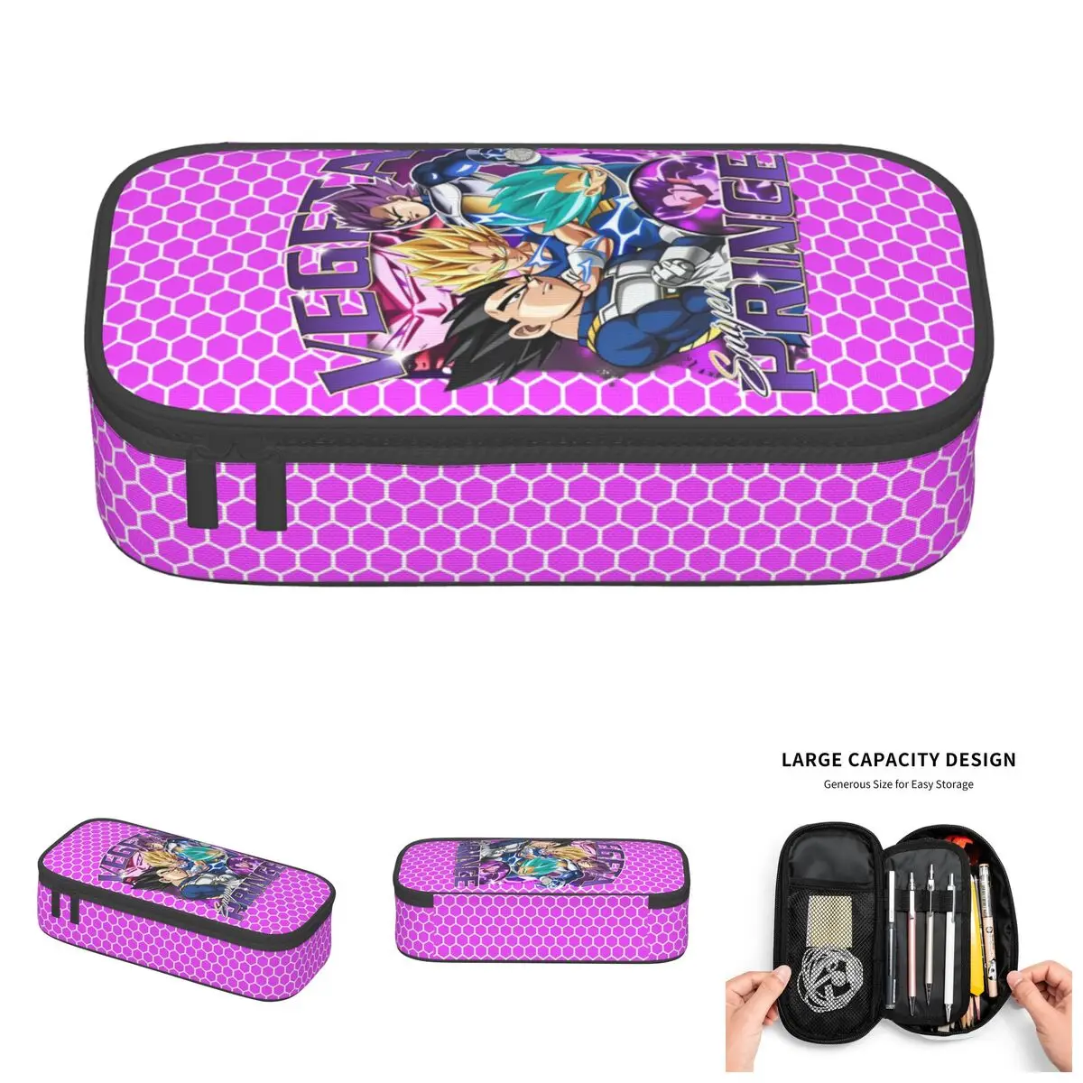 

Cute D-Dragon B-Ball Vegeta Anime Pencil Cases for Girls Boys Large Capacity Pencil Bag Stationery