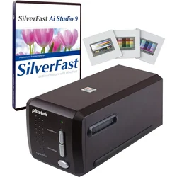 Plustek-escáner de película OpticFilm 8300i Ai, convierte película de 35mm y desliza en Digital, paquete SilverFast Ai Studio 9 + QuickScan Plus