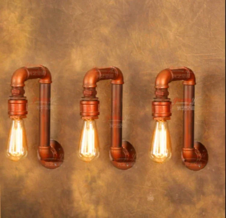 American Village Wall Sconce Loft Industrial Edison Style Vintage Wall Light , Retro Water Pipe Lamp Wall Lamp