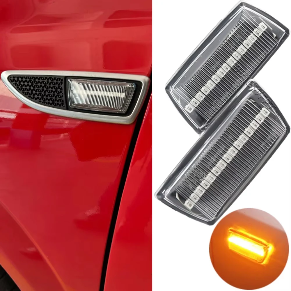 2pcs For Opel Insignia Astra H Zafira B Corsa D For Chevrolet Cruze LED Dynamic Side Marker Light Repeater Indicator Light