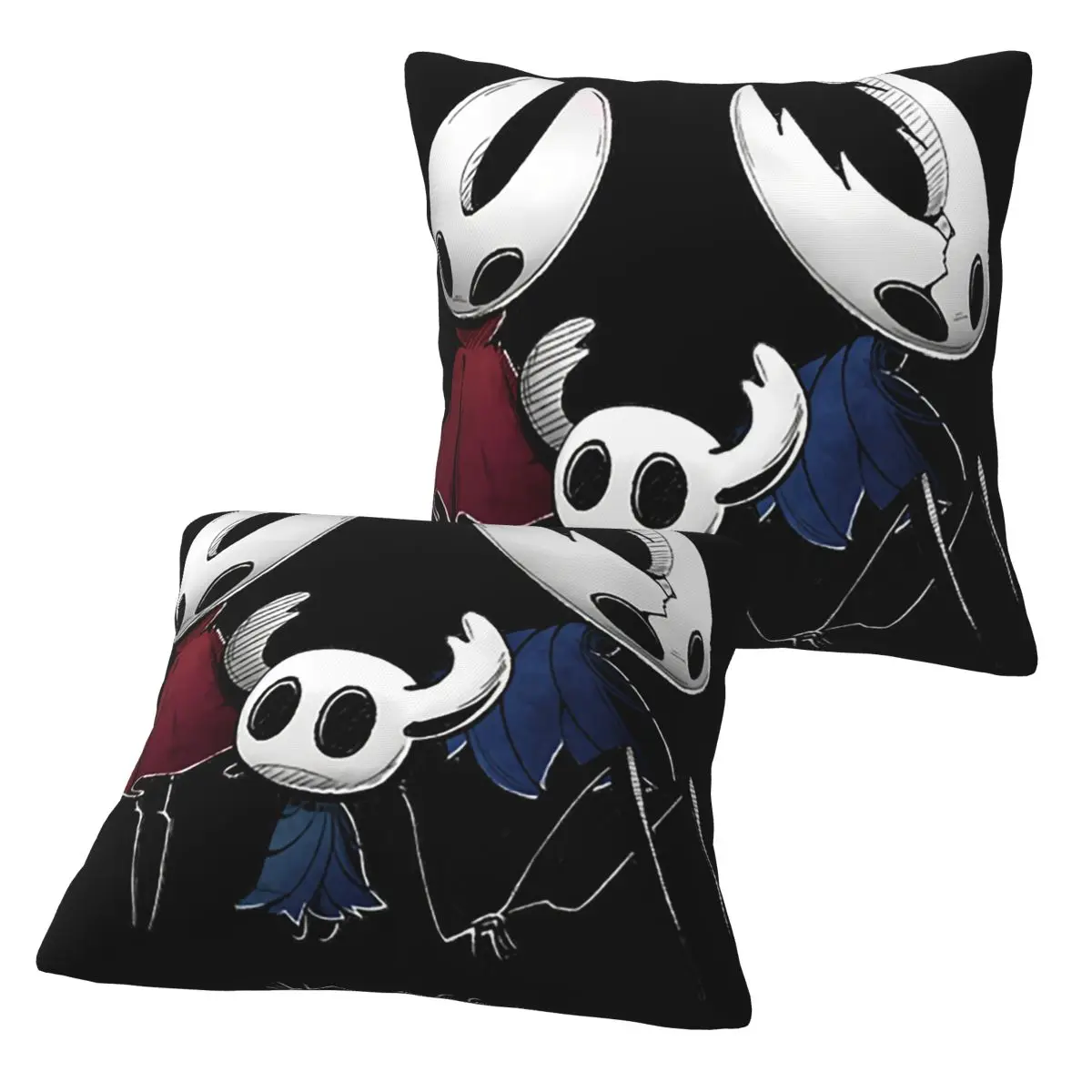 Comfortable Pursuing Mysterious Quests Hollow Knight Trio Funny Graphic Gifts 2 pcs Square Pillowcase Pillow Cover Throw Pillow