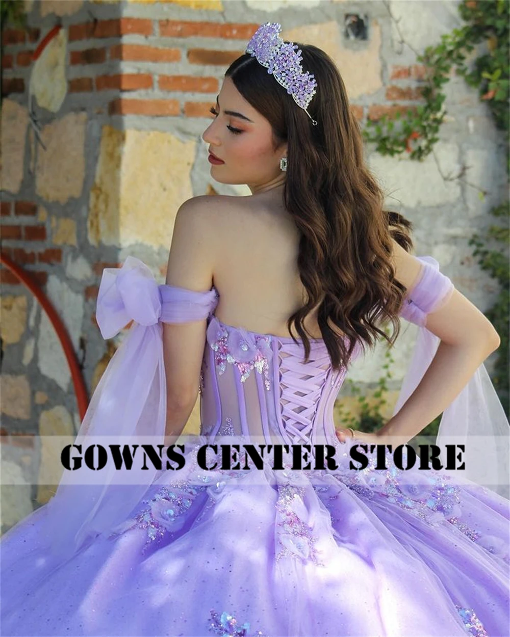 Terrific CAN ac-Robe de RhQuinceanera, appliques en dentelle, hors de l'arc initié, robe de princesse Sweet 15, corset, robe éducative