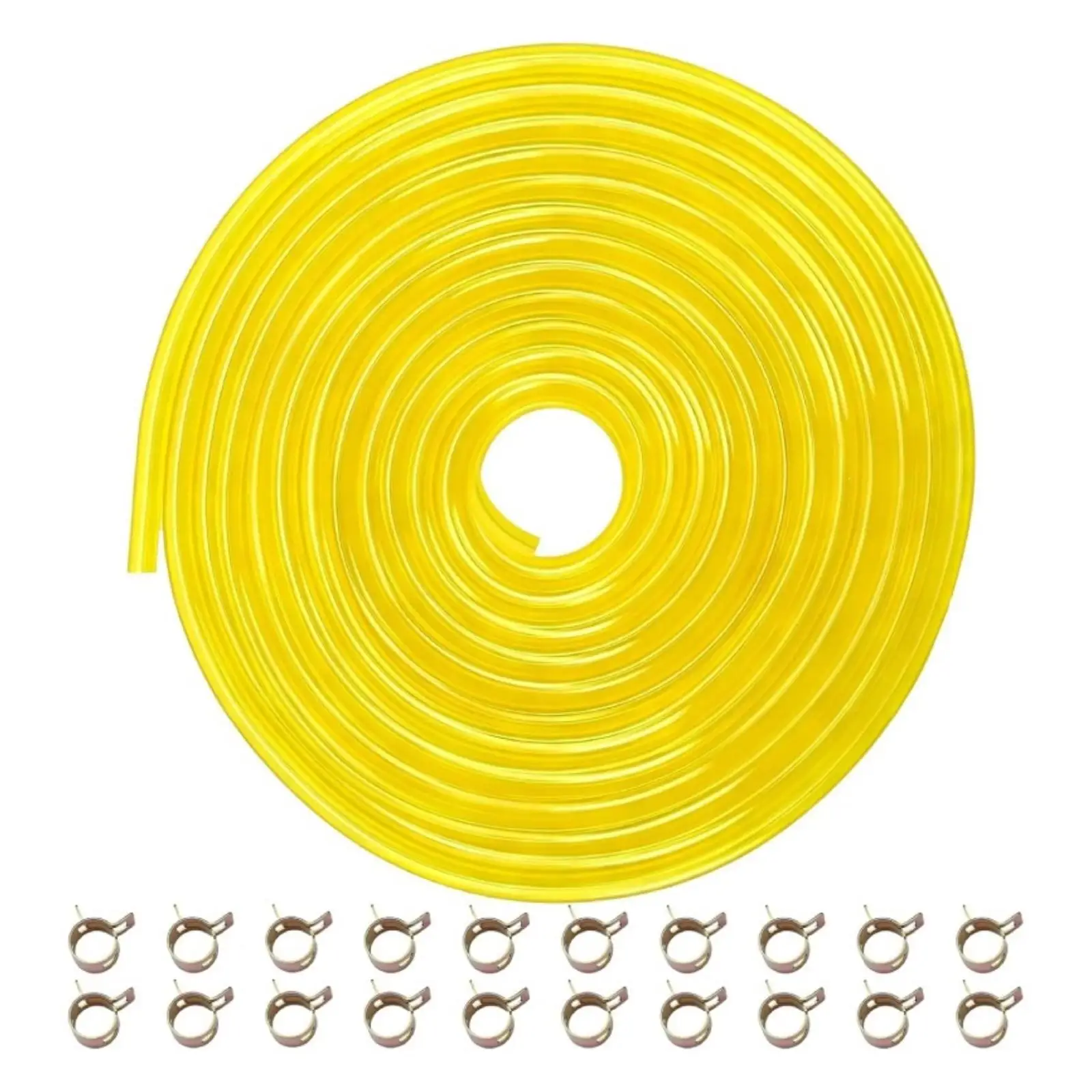 Replacement Fuel Oil Tube PU Material 3m Length with Clamps for Carburetor Systems in Brush Mowers