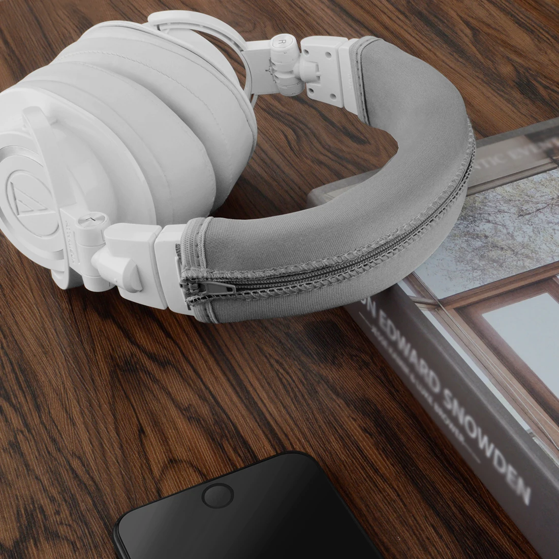 Geekria-Capa Headband de Tecido, Compatível com ATH M50x, M50xBT, M50xPB, M50xWH, M50xBB, ATH-M50xBT2