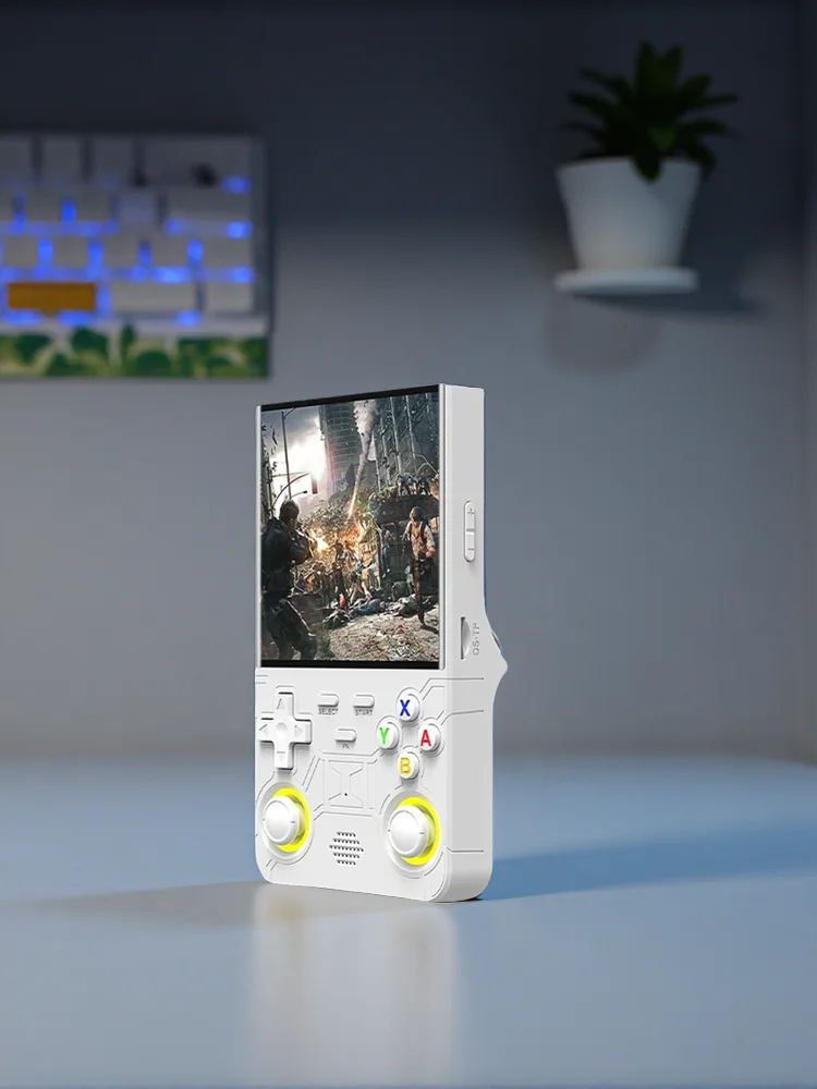 R36 Ultra Handheld WIFI-Spielekonsole mit 4-Zoll-IPS-Bildschirm, Open-Source-Retro-Videospieler, 64G/128G Speicher für Spiele